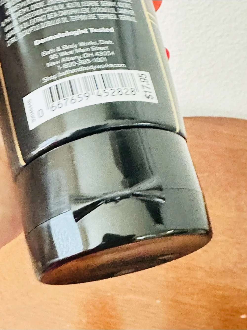 Bath & Body Works Bourbon Men's Moisturizing Body Cream - Red and Black